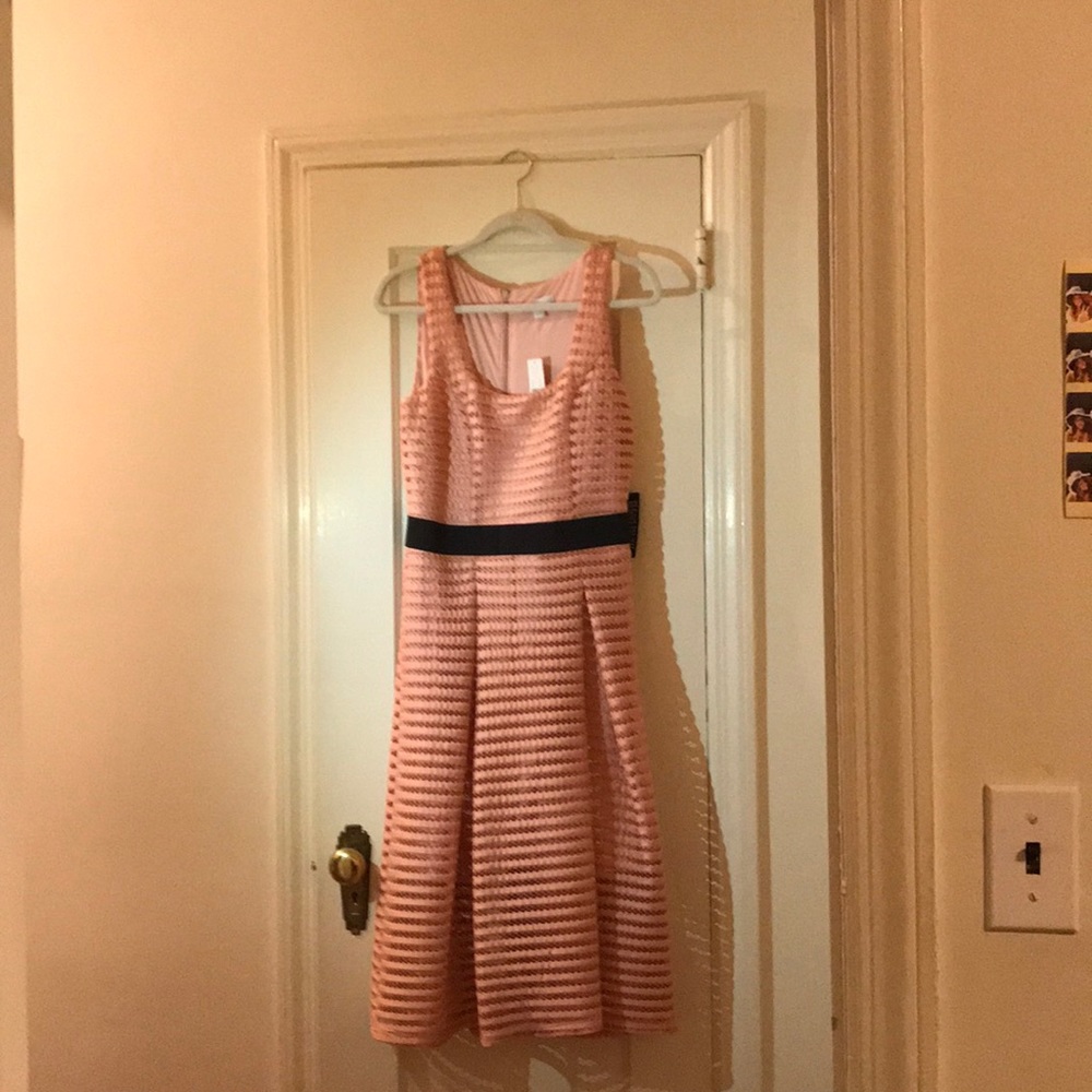 Salmon Colored Tea Length Dress